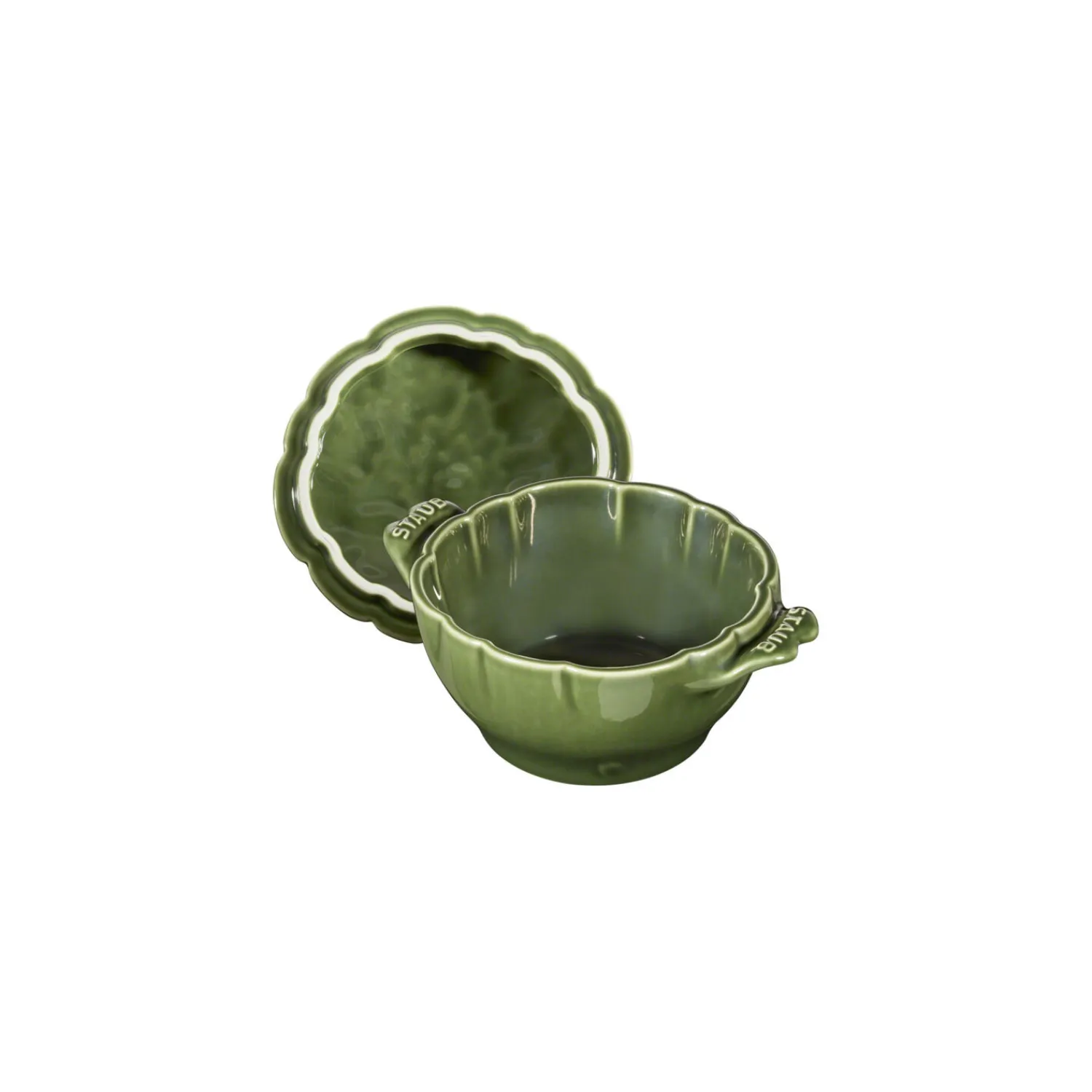 Staub Cocotte 13 cm, Artischocke, Basilikum-Grün, Keramik