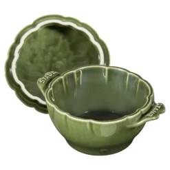 Staub Cocotte 13 cm, Artischocke, Basilikum-Grün, Keramik