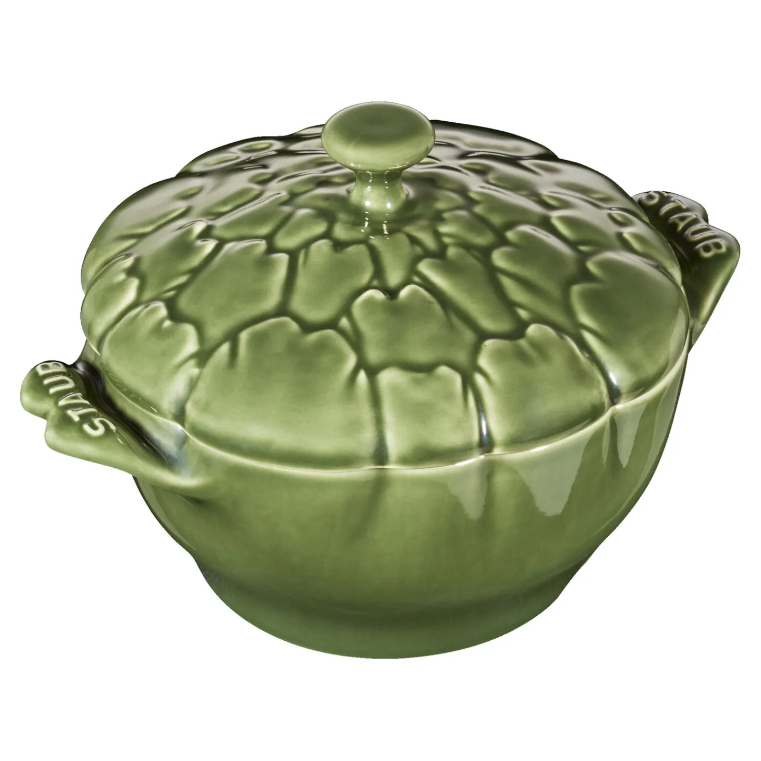 Staub Cocotte 13 cm, Artischocke, Basilikum-Grün, Keramik