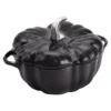 Staub Cocotte 24 cm, Kürbis, Schwarz, Gusseisen