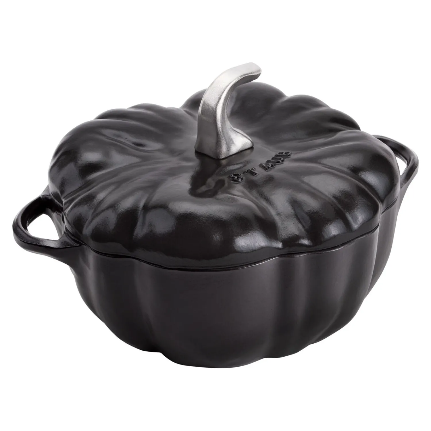 Staub Cocotte 24 cm, Kürbis, Schwarz, Gusseisen