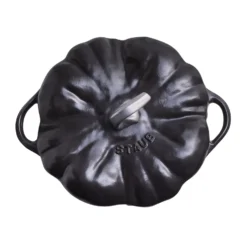 Staub Cocotte 24 cm, Kürbis, Schwarz, Gusseisen