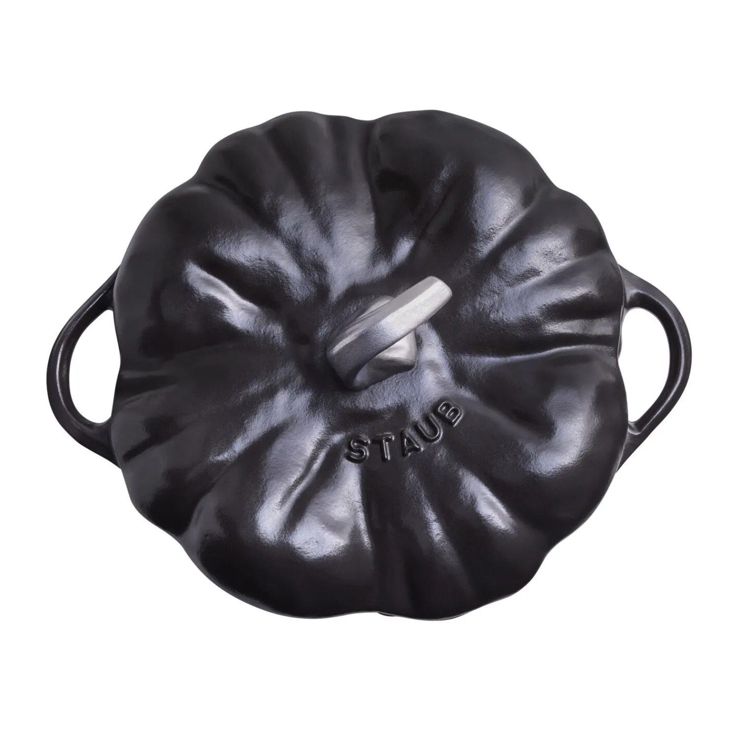Staub Cocotte 24 cm, Kürbis, Schwarz, Gusseisen