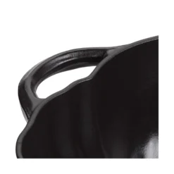 Staub Cocotte 24 cm, Kürbis, Schwarz, Gusseisen