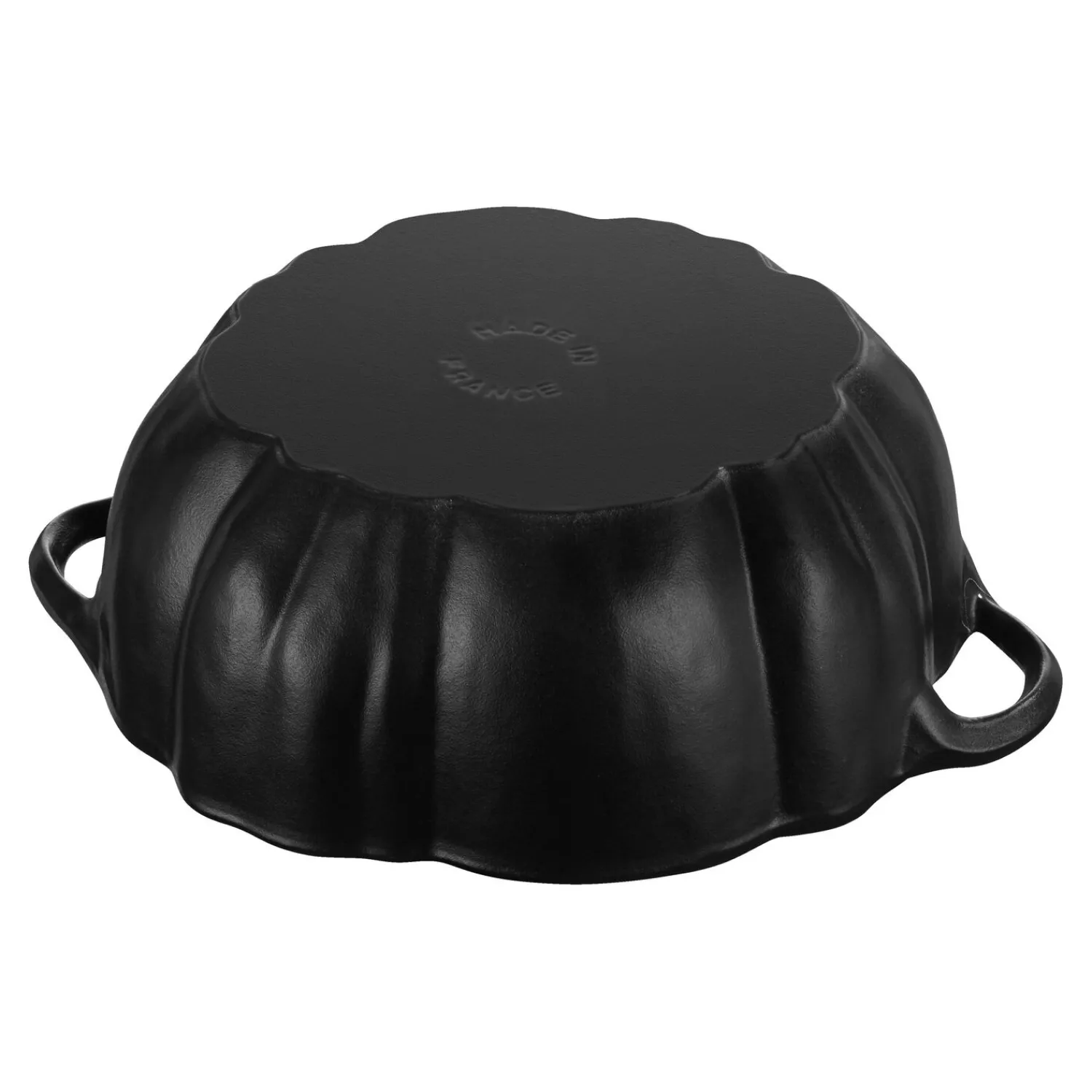 Staub Cocotte 24 cm, Kürbis, Schwarz, Gusseisen