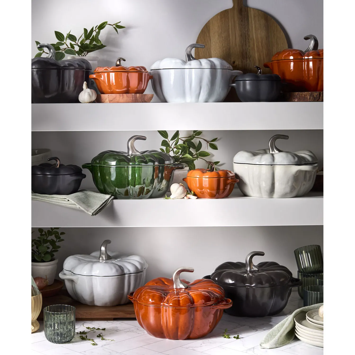 Staub Cocotte 15 cm, Kürbis, , Keramik