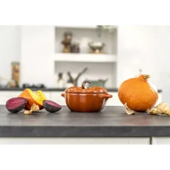 Staub Cocotte 15 cm, Kürbis, , Keramik