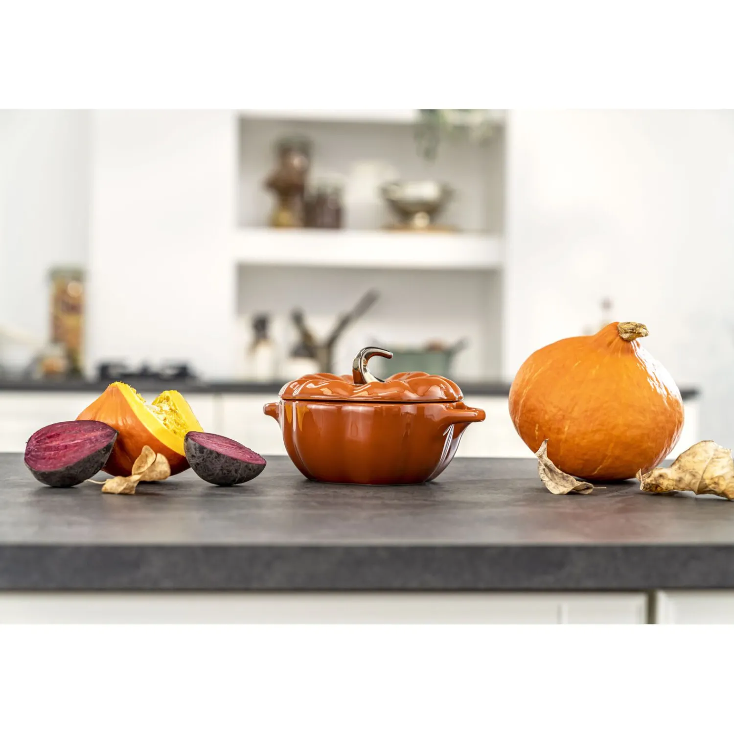 Staub Cocotte 15 cm, Kürbis, , Keramik