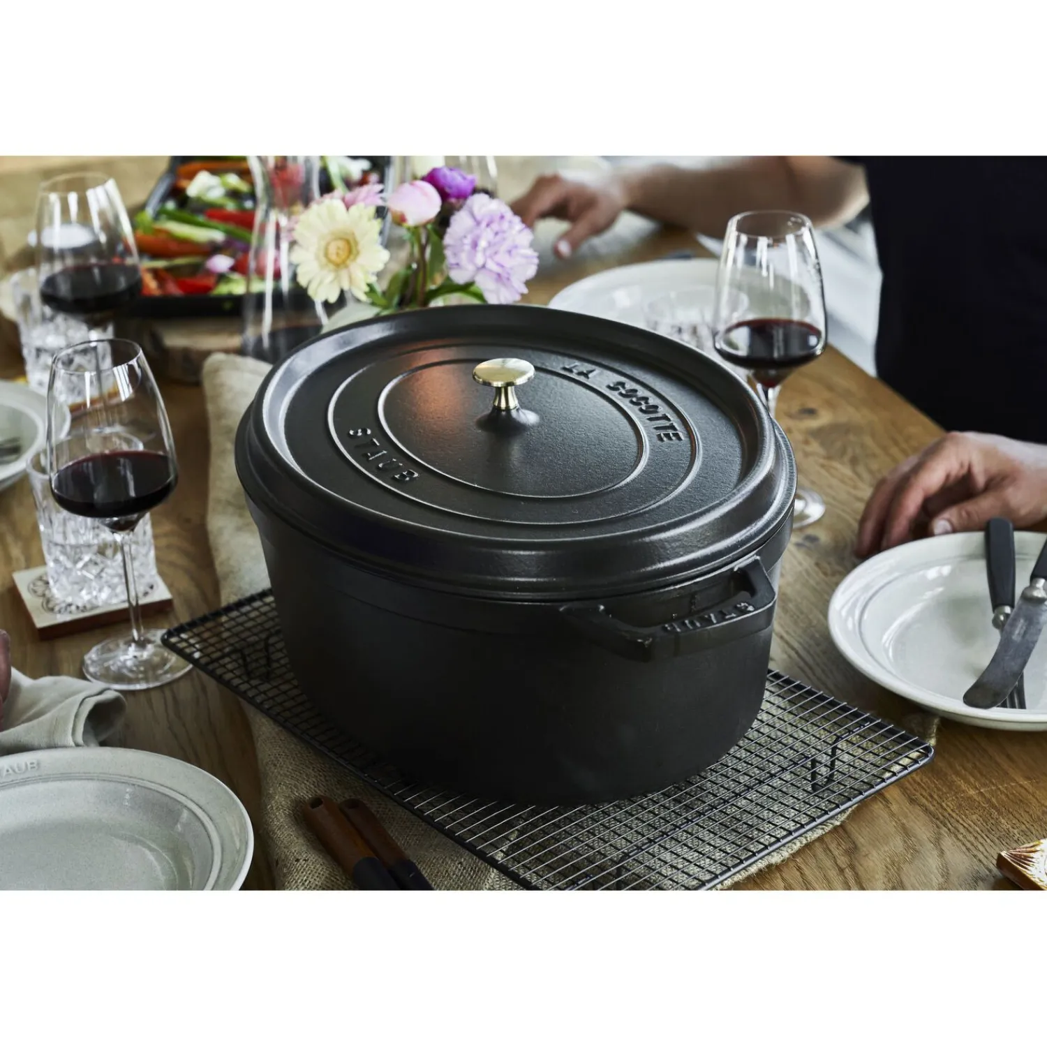 Staub Cocotte 41 cm, oval, , Gusseisen