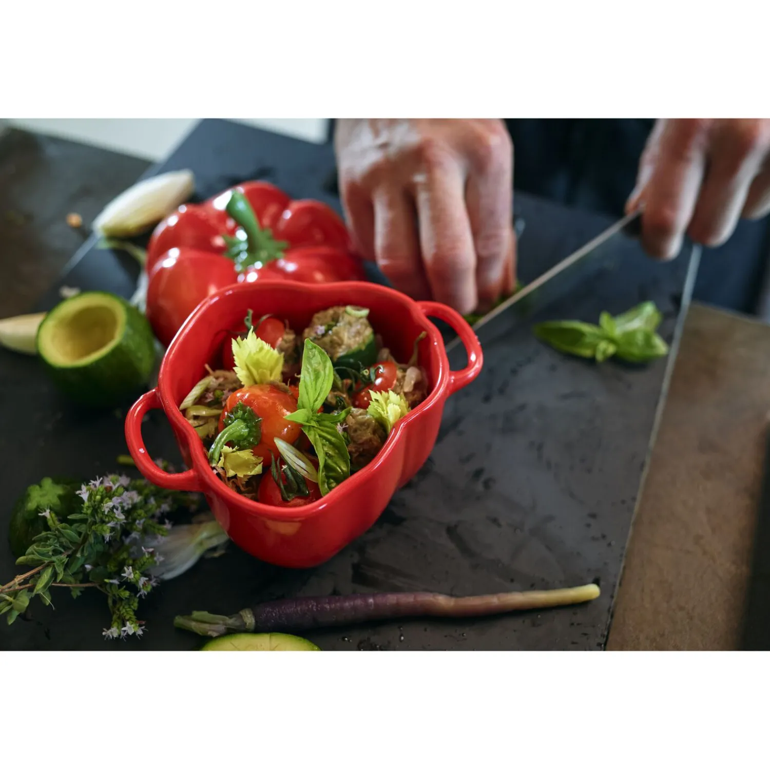 Staub Cocotte 11 cm, Paprika, , Keramik