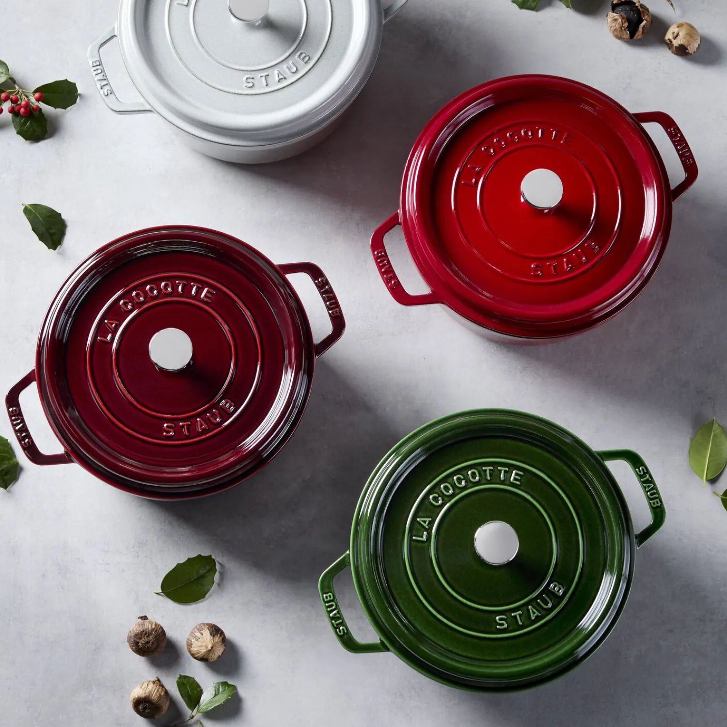Staub Cocotte 24 cm, rund, , Gusseisen