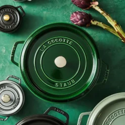 Staub Cocotte 24 cm, rund, , Gusseisen