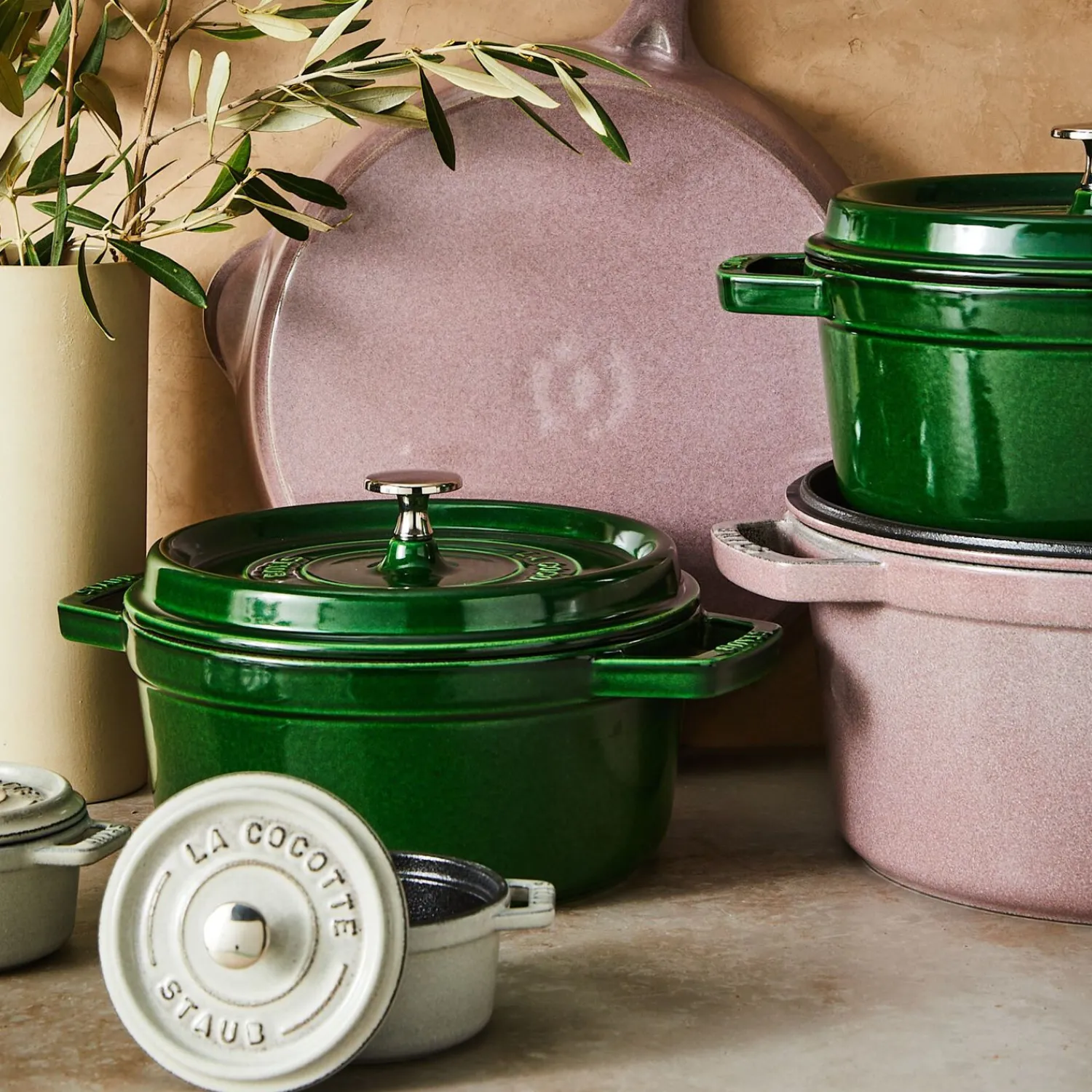 Staub Cocotte 24 cm, rund, , Gusseisen