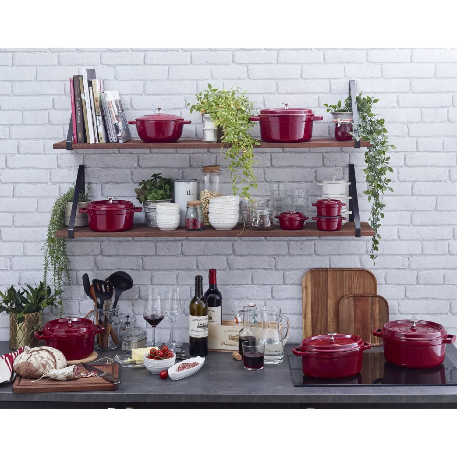 Staub Cocotte 26 cm, rund, , Gusseisen