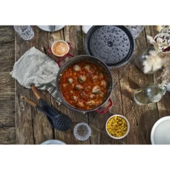 Staub Cocotte 26 cm, rund, , Gusseisen