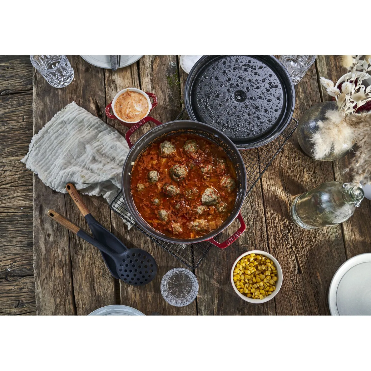Staub Cocotte 26 cm, rund, , Gusseisen
