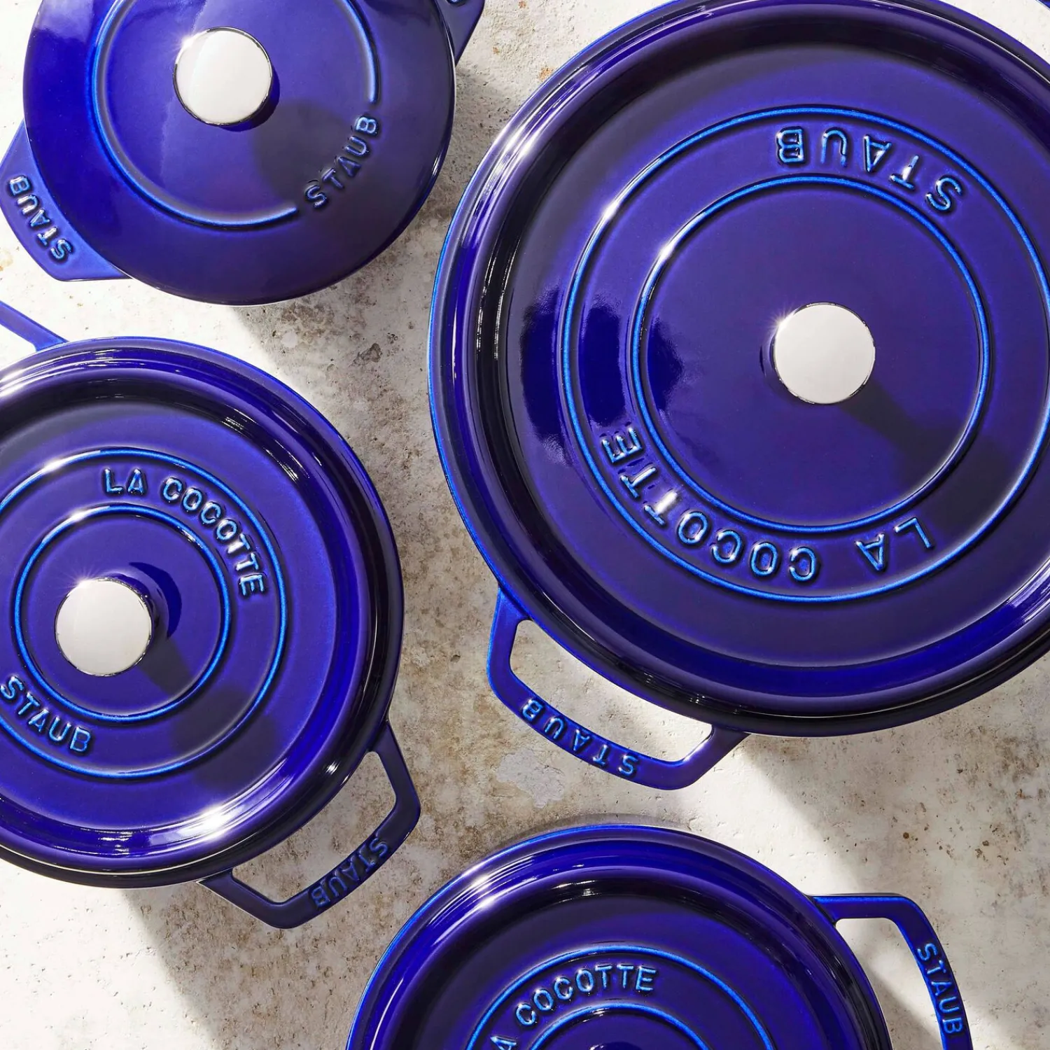 Staub Cocotte 24 cm, rund, , Gusseisen