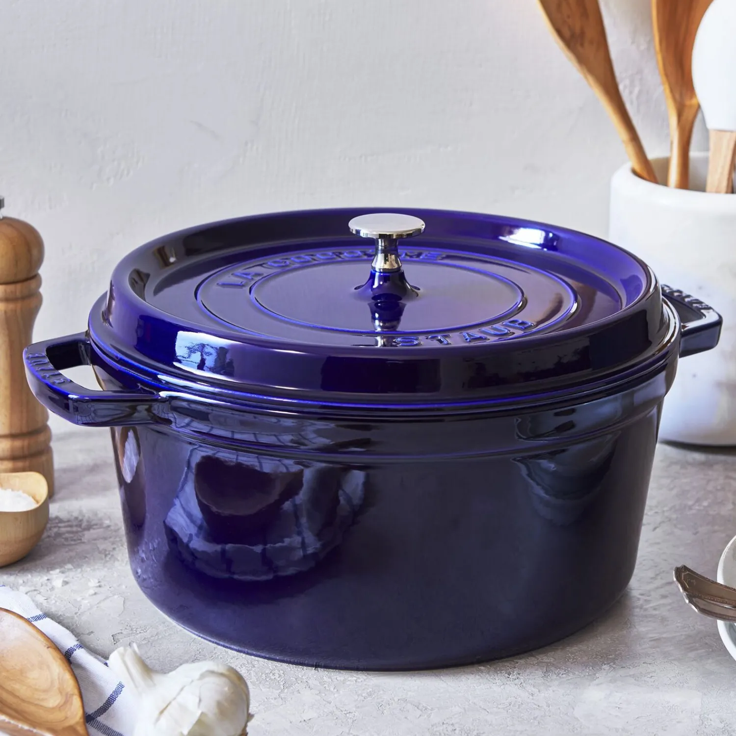 Staub Cocotte 28 cm, rund, , Gusseisen