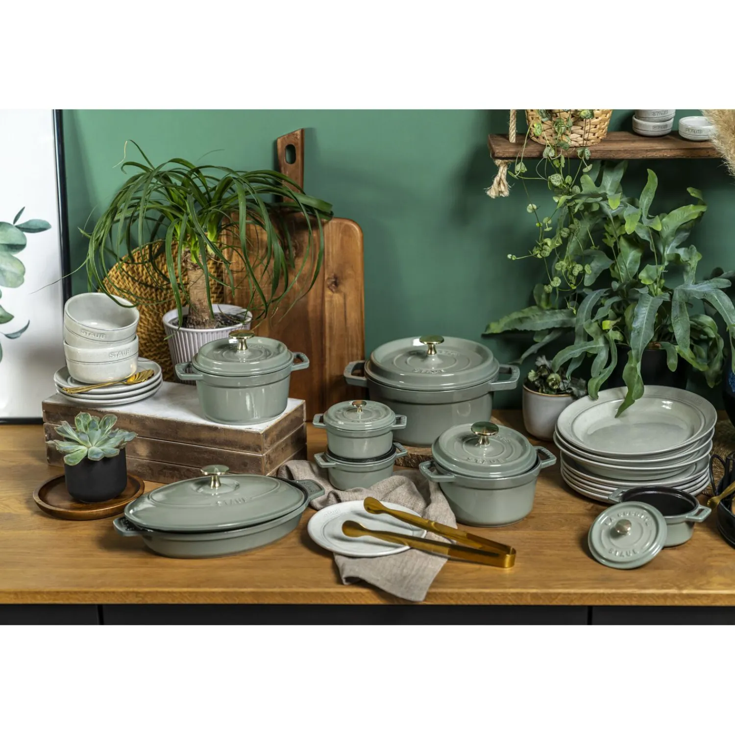 Staub Cocotte 20 cm, rund, , Gusseisen