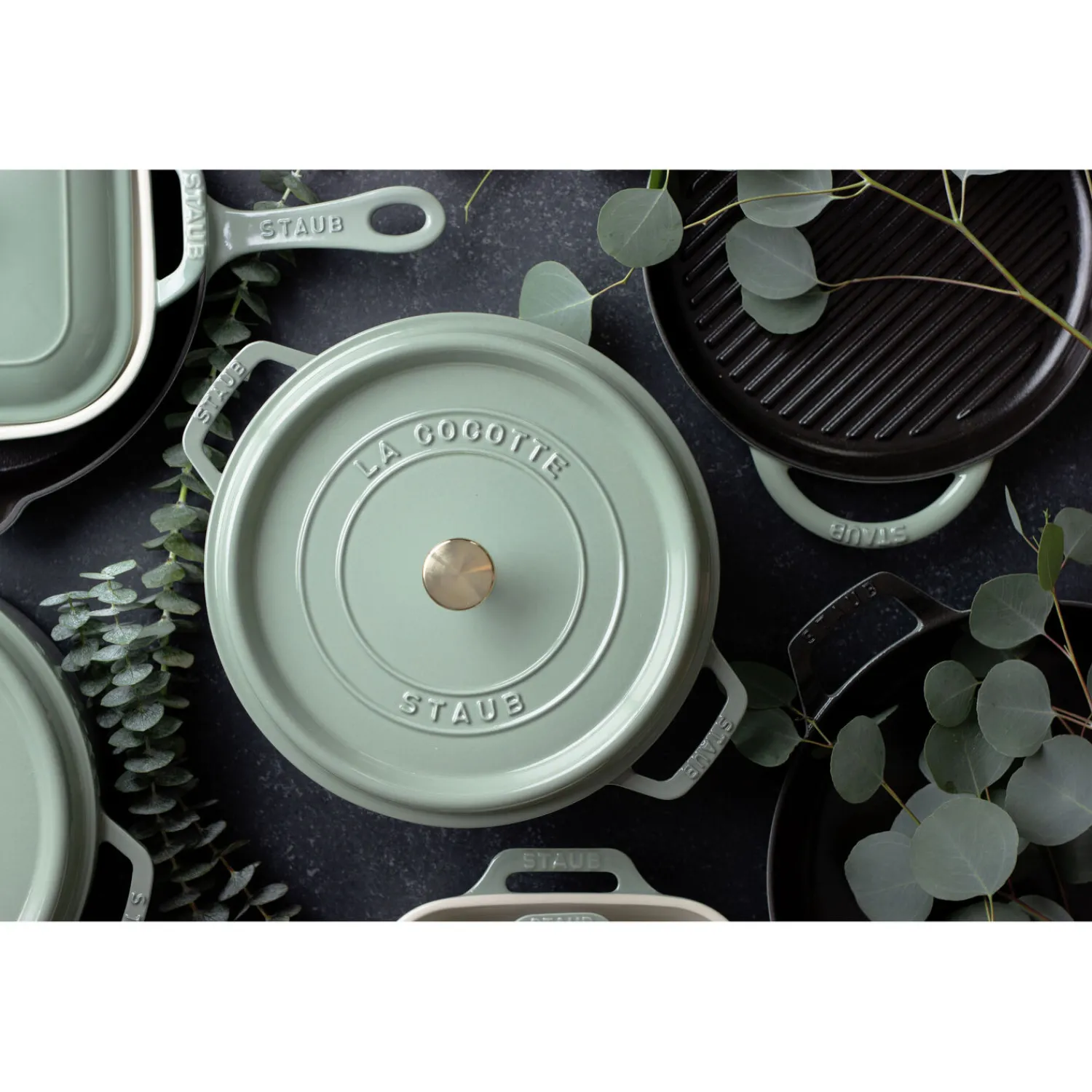 Staub Cocotte 28 cm, rund, , Gusseisen