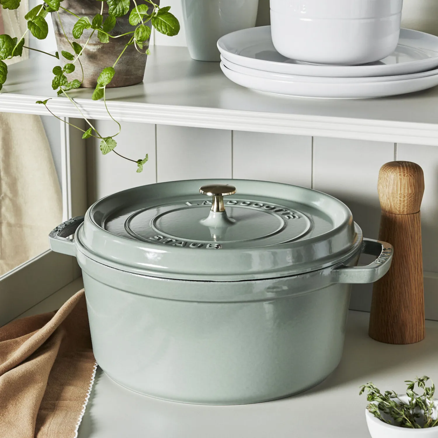 Staub Cocotte 28 cm, rund, , Gusseisen