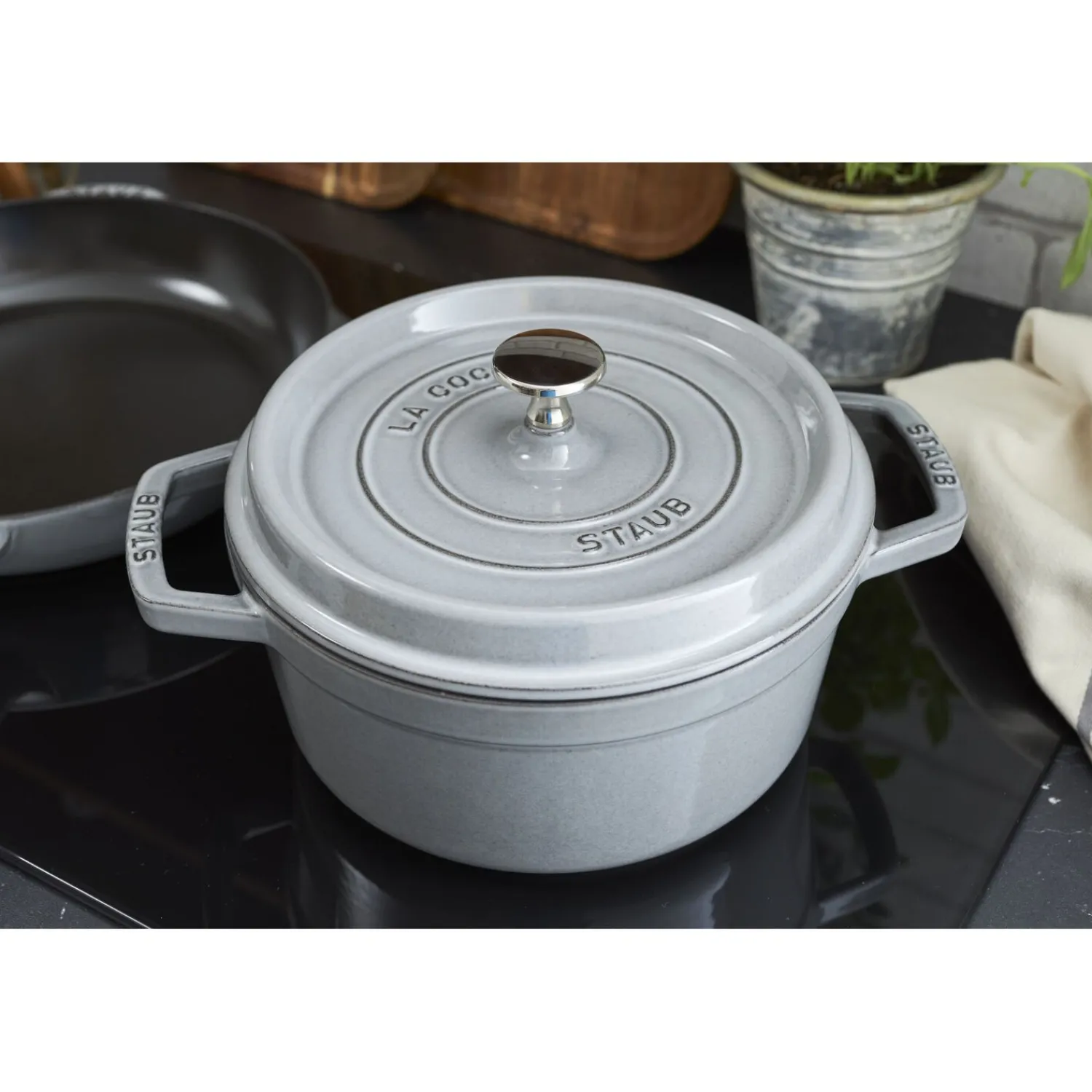 Staub Cocotte 20 cm, rund, , Gusseisen
