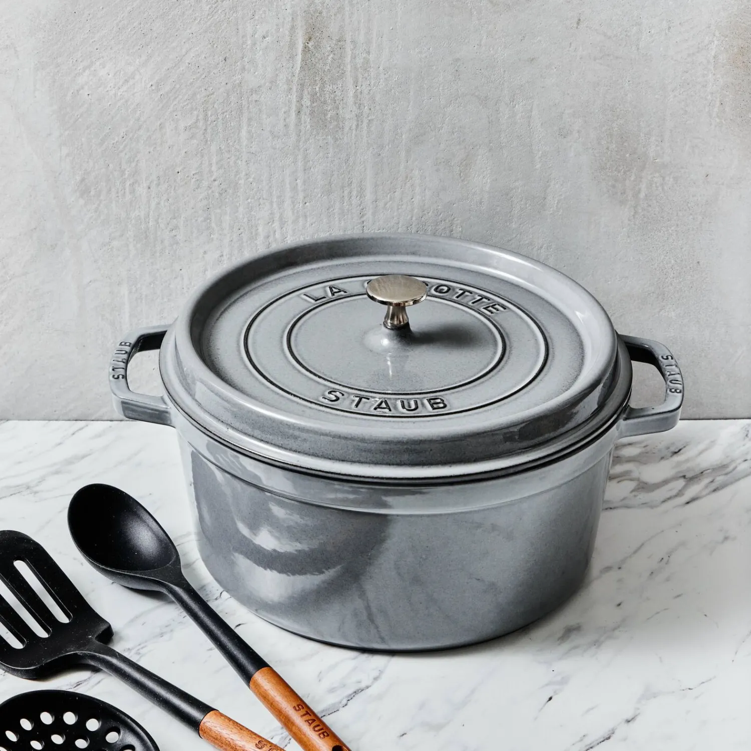 Staub Cocotte 24 cm, rund, , Gusseisen