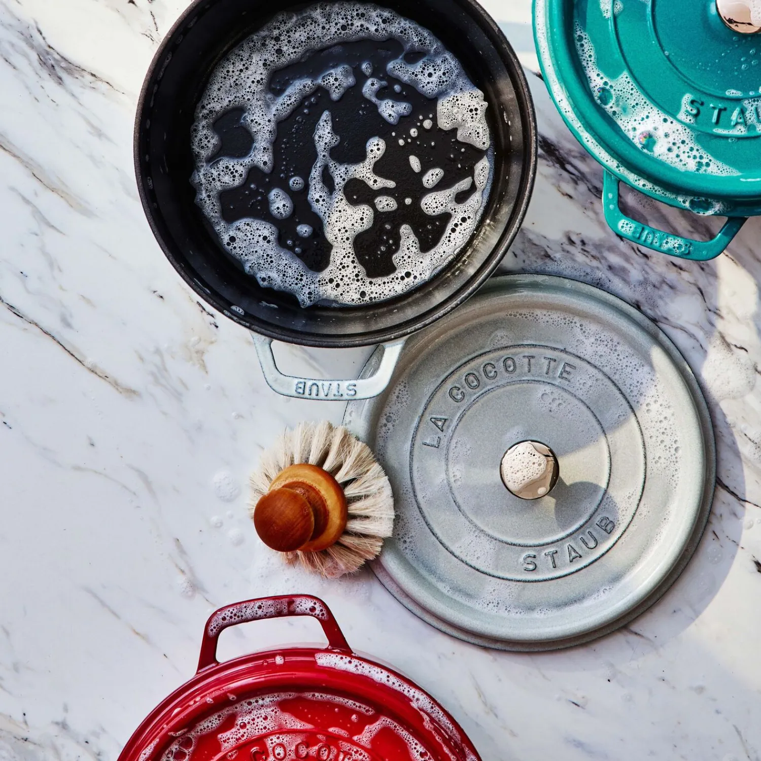 Staub Cocotte 24 cm, rund, , Gusseisen