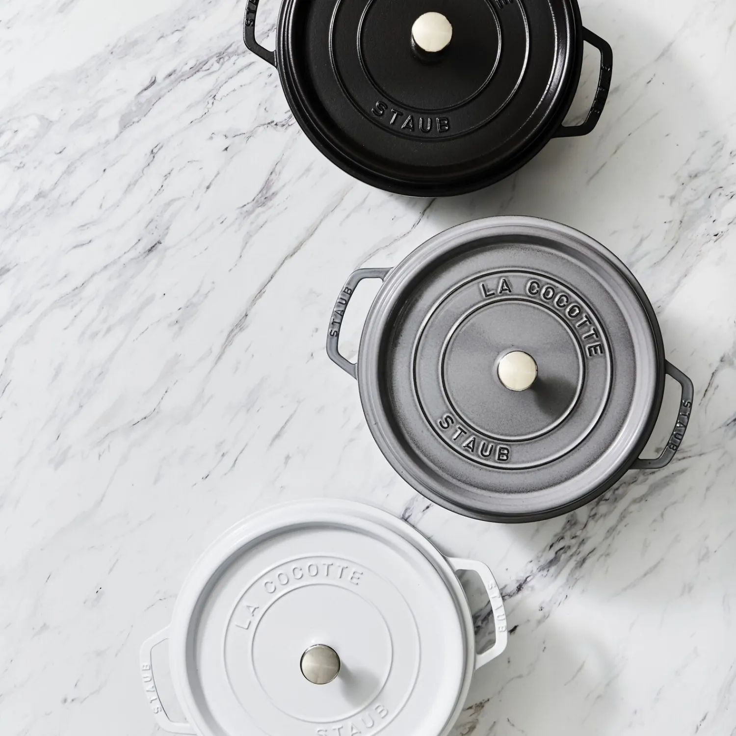 Staub Cocotte 24 cm, rund, , Gusseisen
