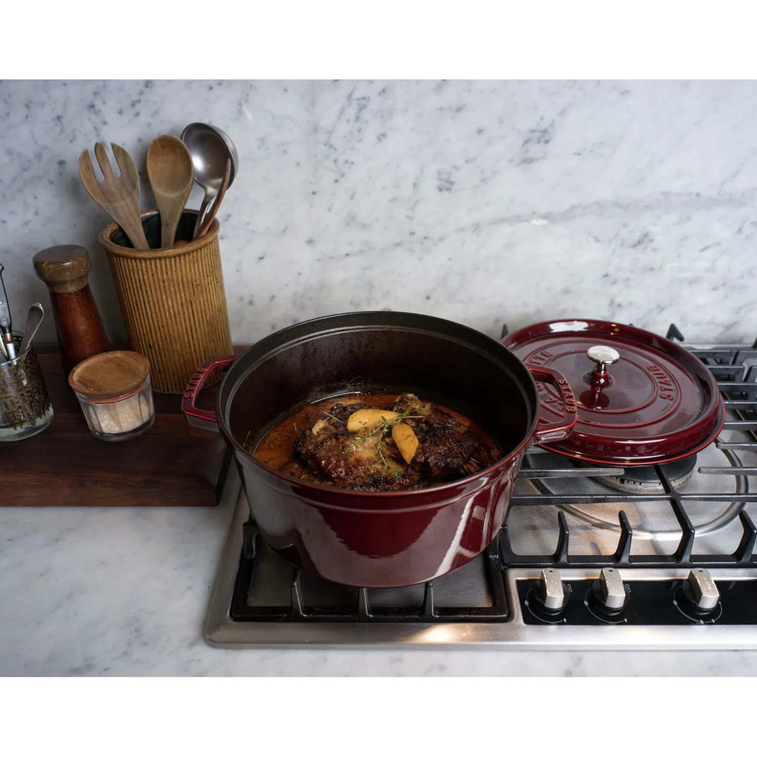 Staub Cocotte 26 cm, rund, , Gusseisen