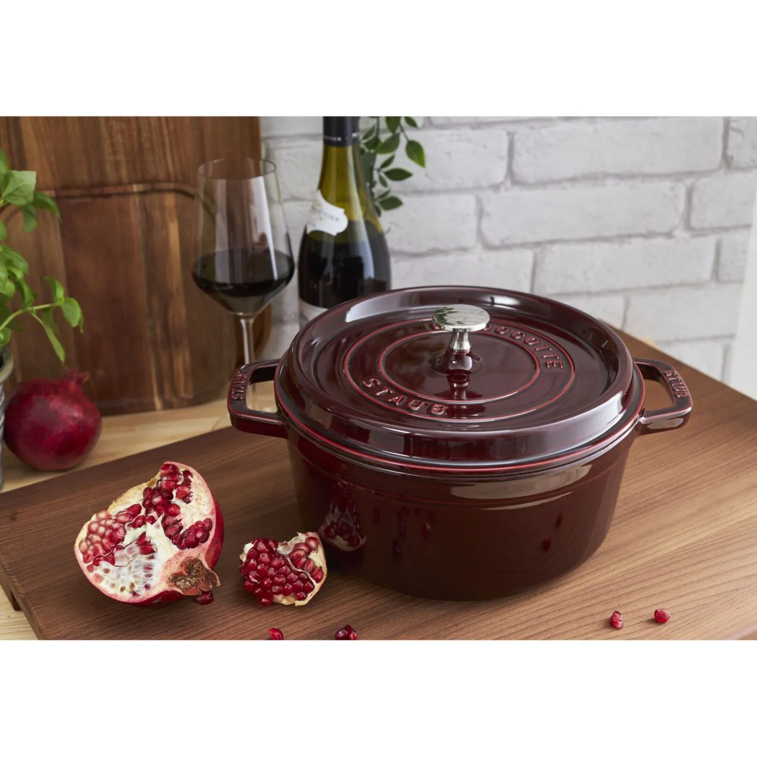 Staub Cocotte 26 cm, rund, , Gusseisen