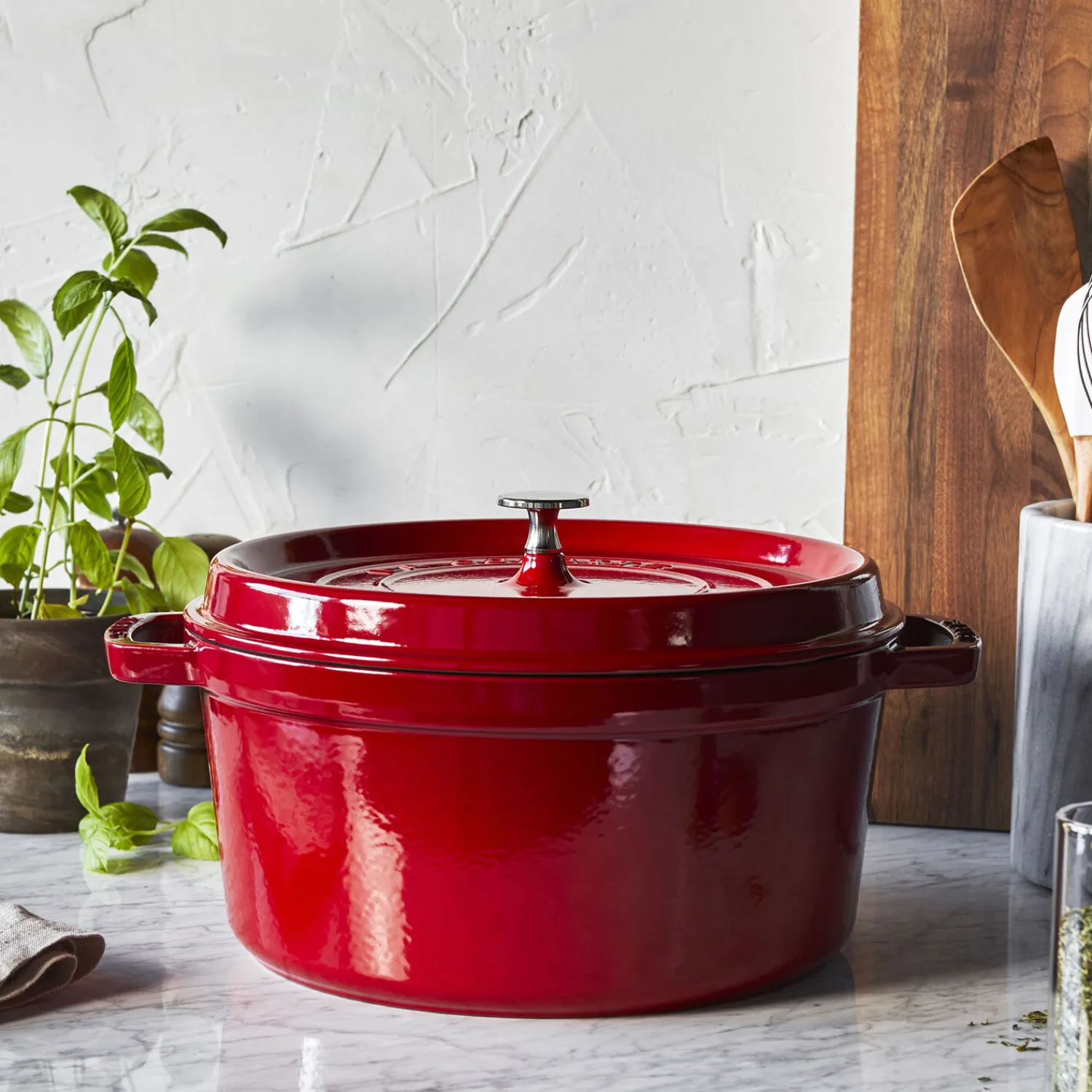 Staub Cocotte 24 cm, rund, , Gusseisen