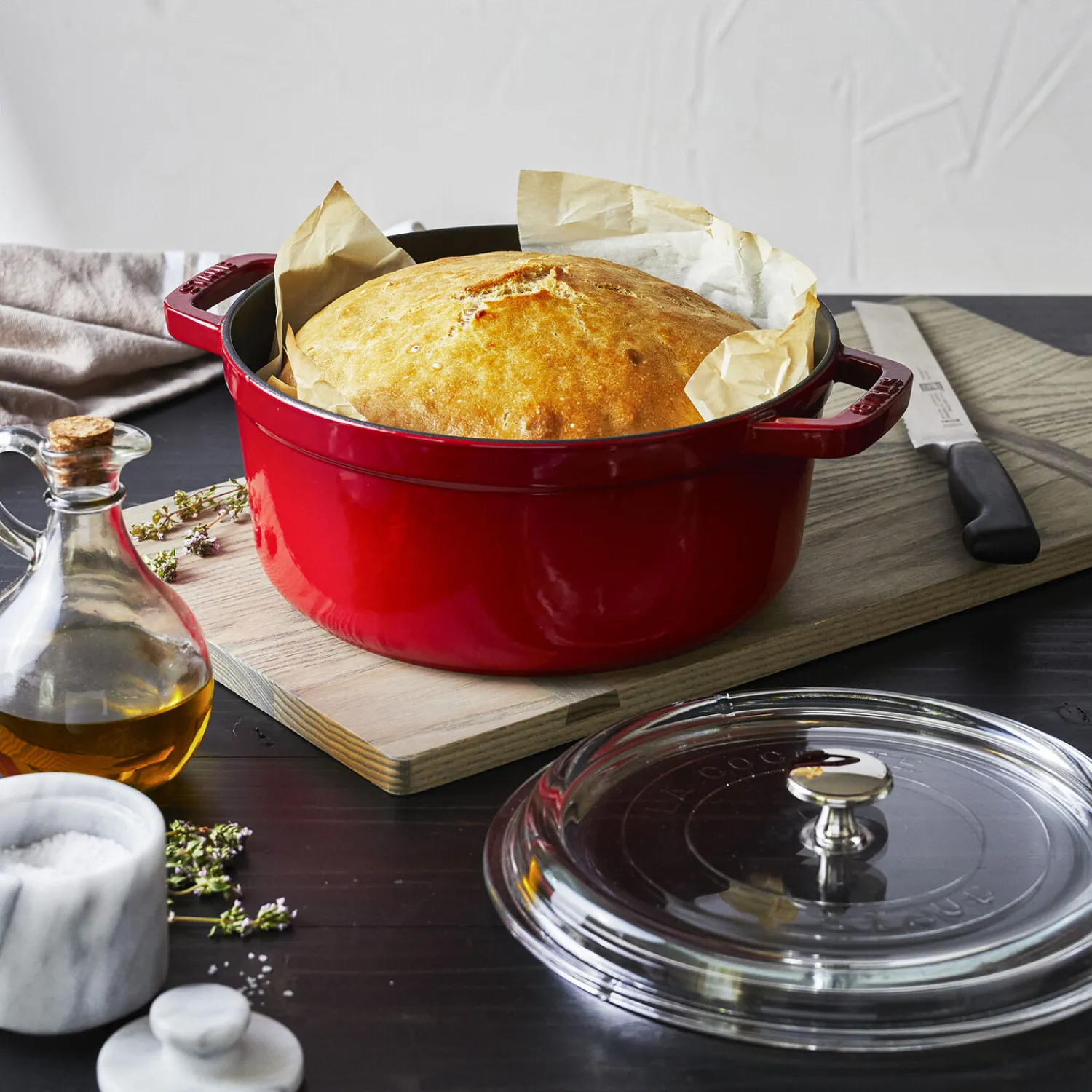 Staub Cocotte 24 cm, rund, , Gusseisen