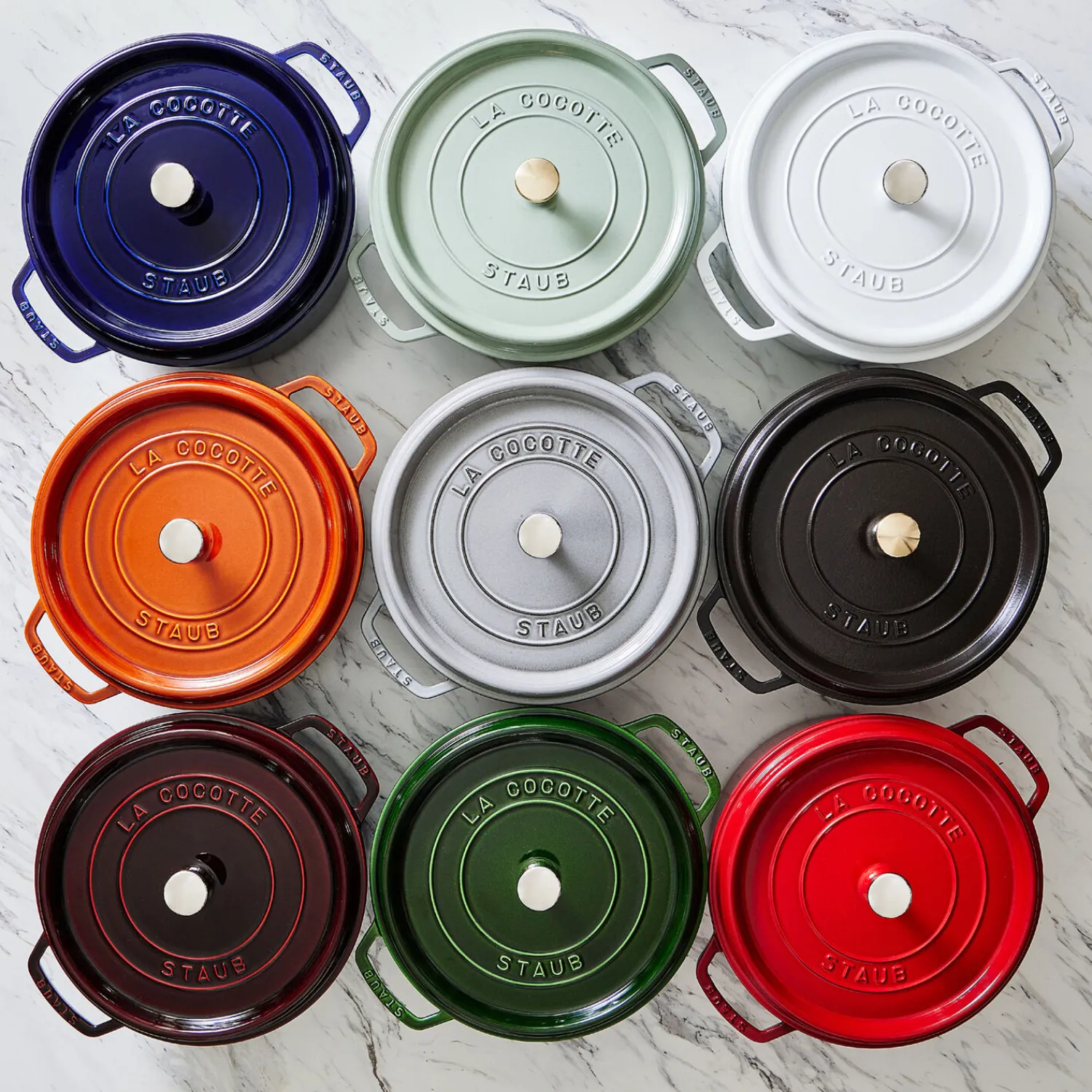 Staub Cocotte 24 cm, rund, , Gusseisen