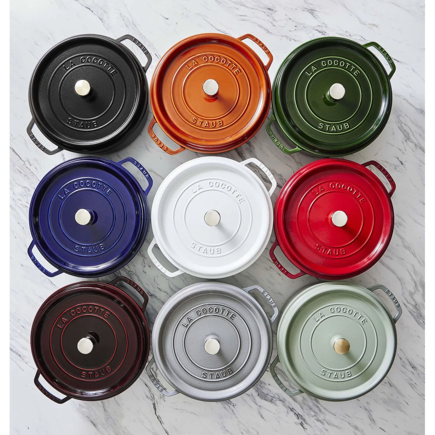 Staub Cocotte 28 cm, rund, , Gusseisen