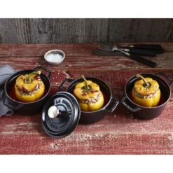 Staub Cocotte 14 cm, rund, , Gusseisen