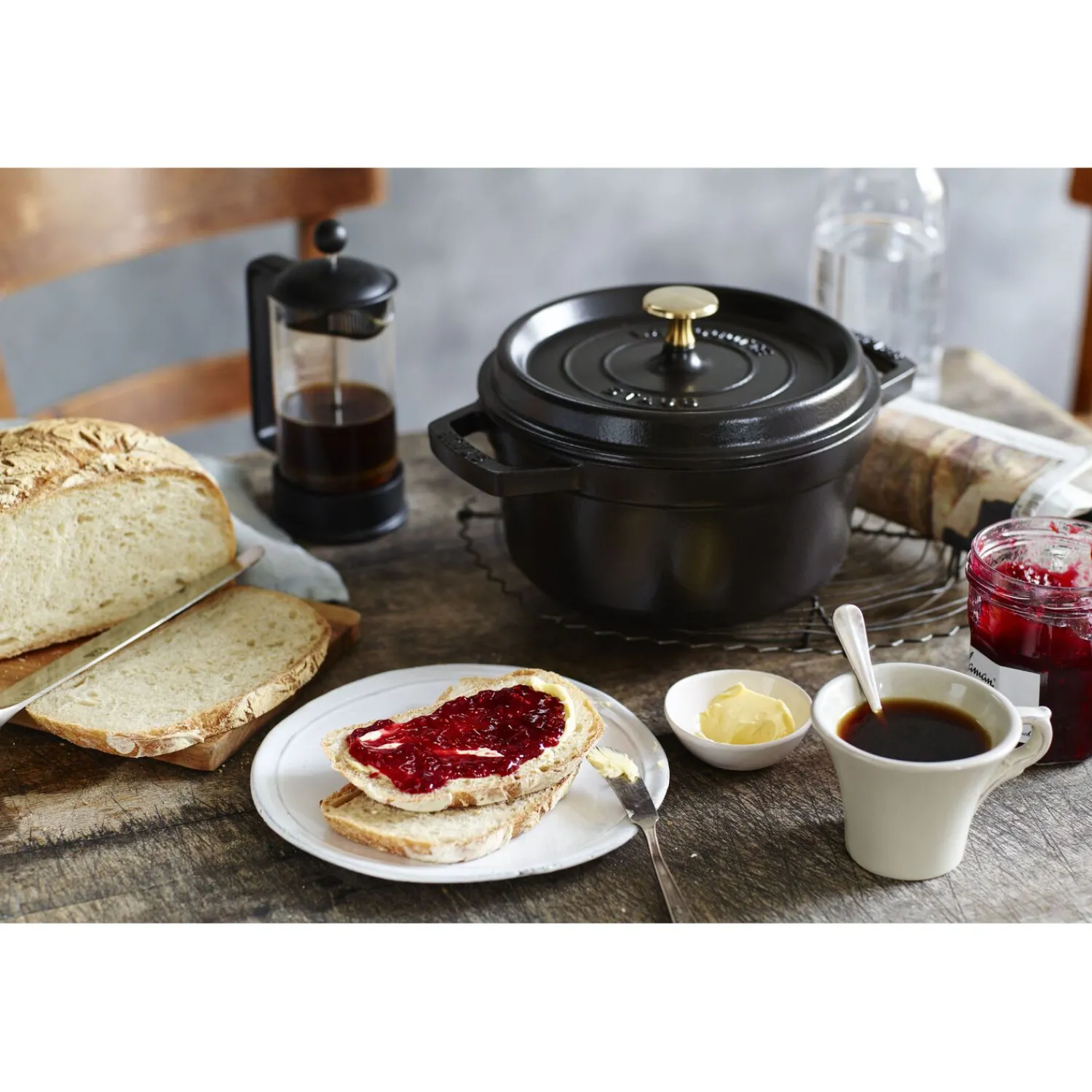 Staub Cocotte 20 cm, rund, , Gusseisen