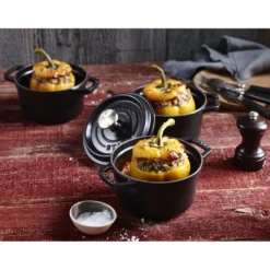 Staub Cocotte 12 cm, rund, , Gusseisen