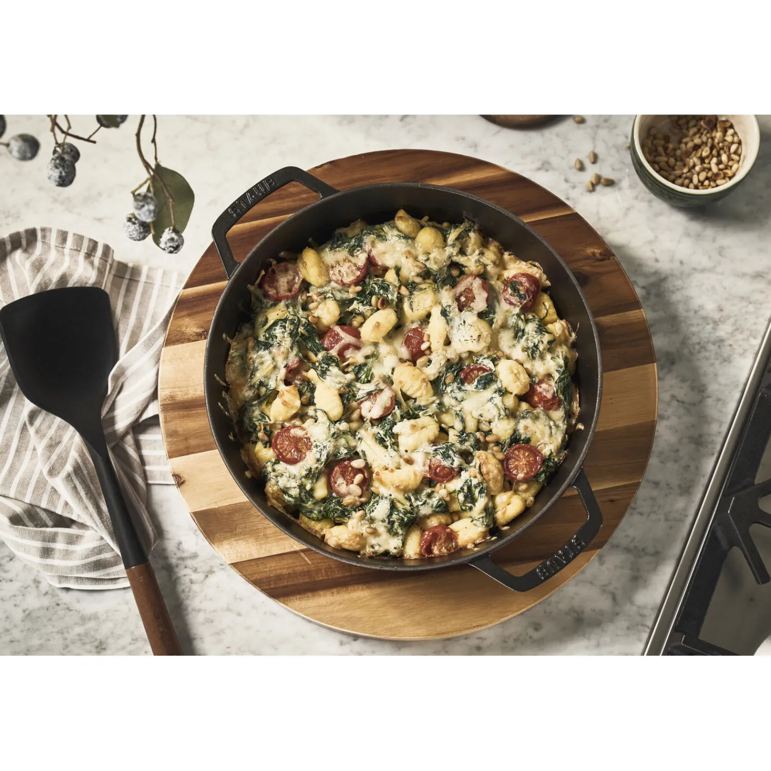Staub Cocotte 34 cm, rund, , Gusseisen
