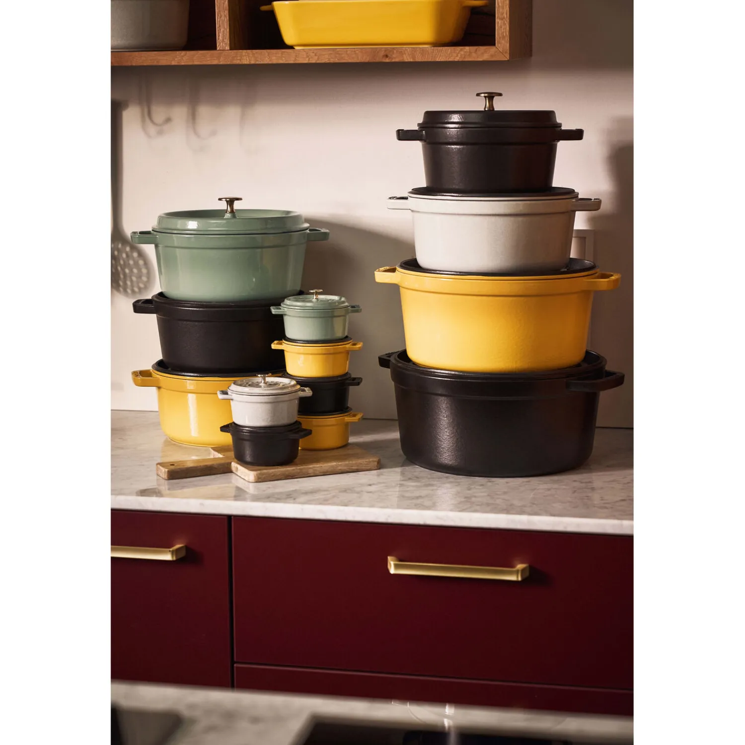 Staub Cocotte 34 cm, rund, , Gusseisen