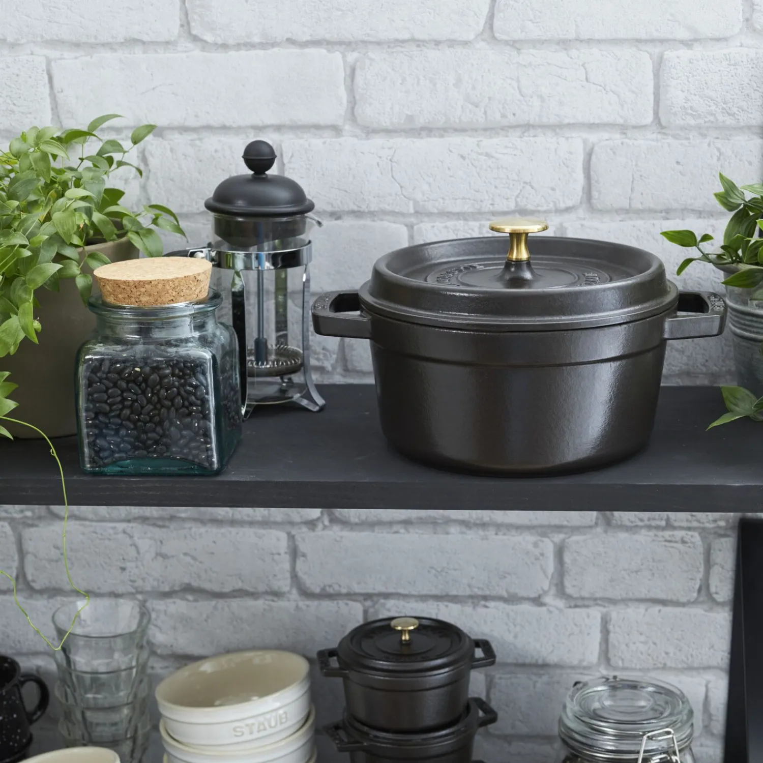 Staub Cocotte 24 cm, rund, , Gusseisen