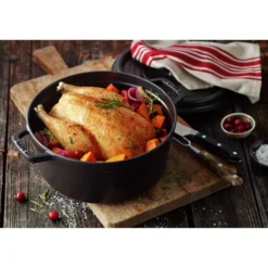 Staub Cocotte 30 cm, rund, , Gusseisen