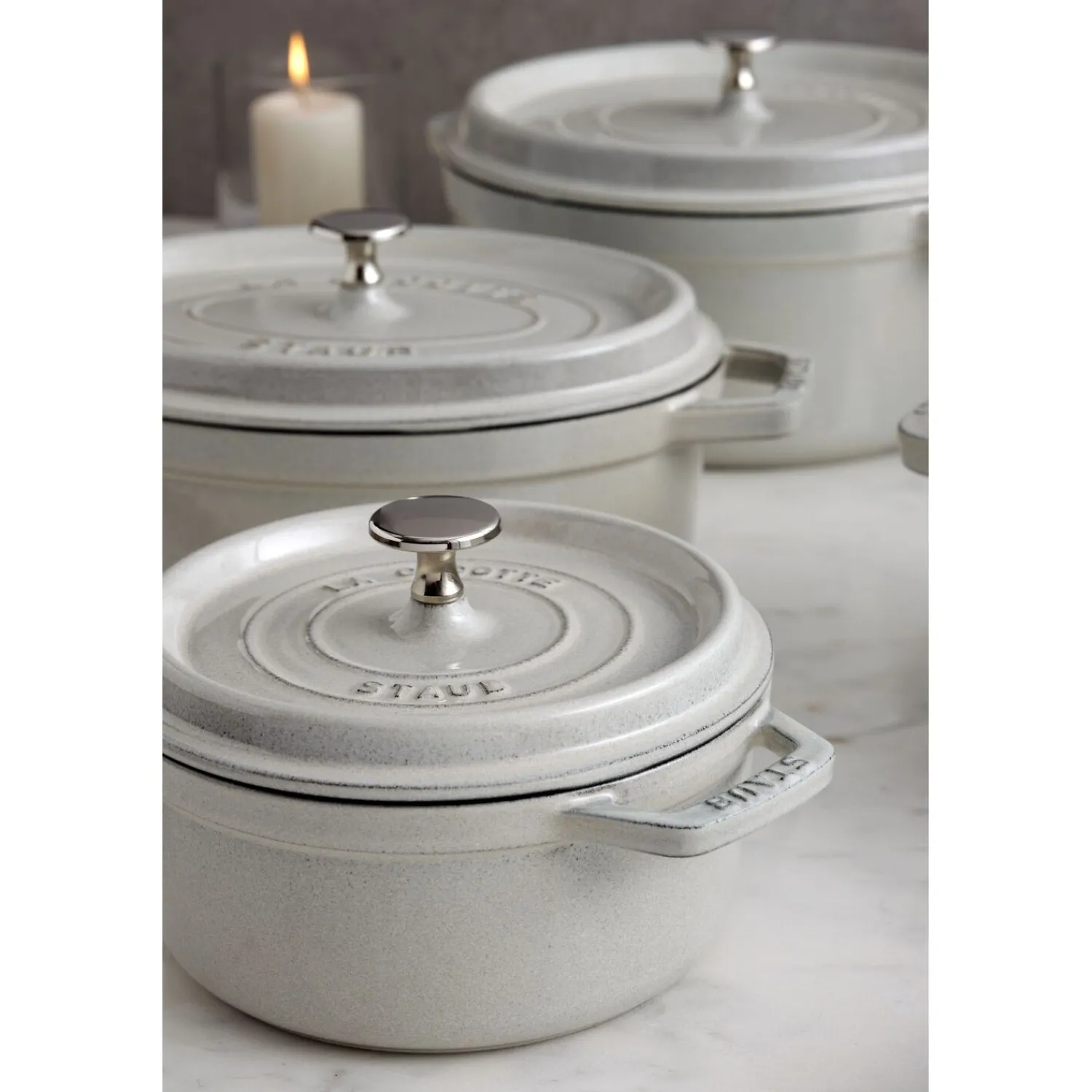 Staub Cocotte 18 cm, rund, , Gusseisen