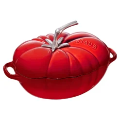 Staub Cocotte 25 cm, Tomate, Kirsch-Rot, Gusseisen