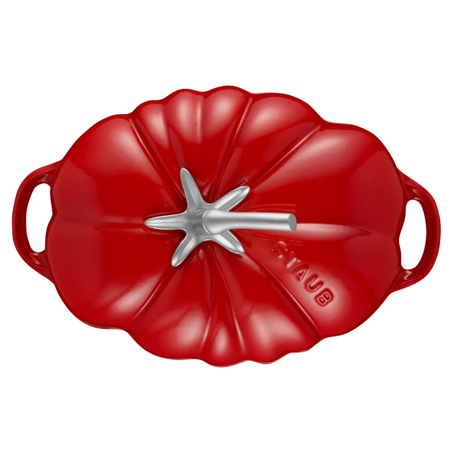 Staub Cocotte 25 cm, Tomate, Kirsch-Rot, Gusseisen