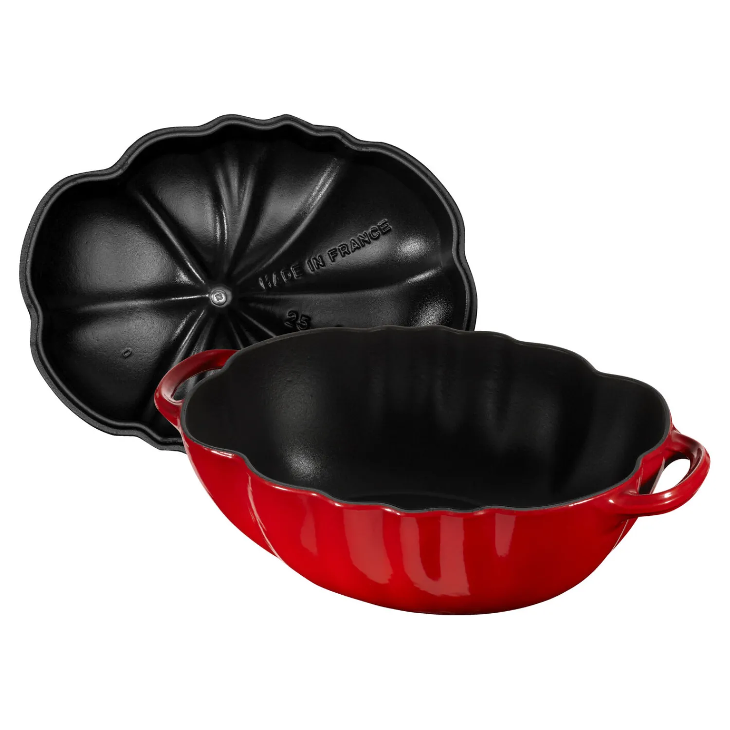 Staub Cocotte 25 cm, Tomate, Kirsch-Rot, Gusseisen