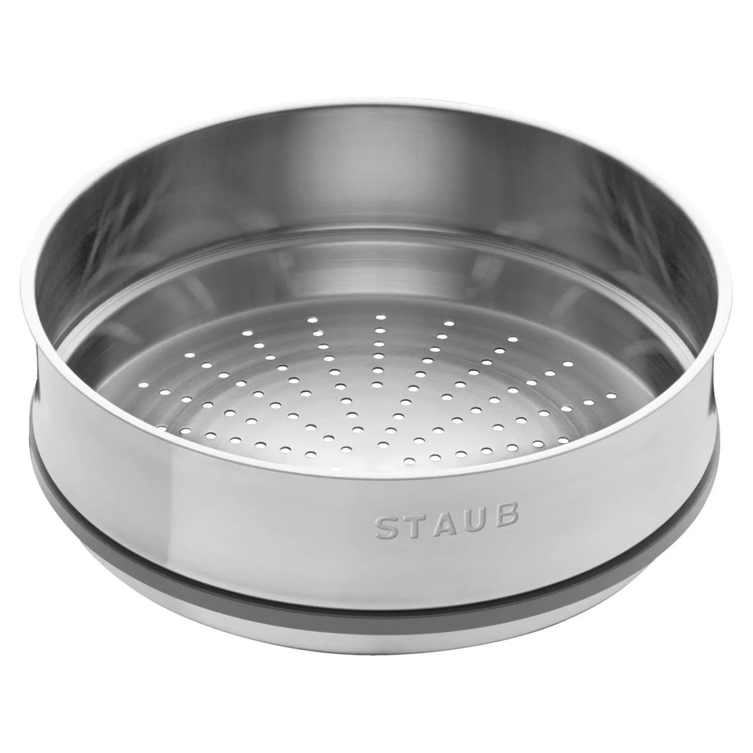 Staub Cocotte mit Dämpfeinsatz 26 cm, rund, , Gusseisen