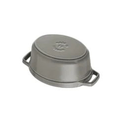 Staub Cocotte Schweinedeckel 17 cm, oval, , Gusseisen
