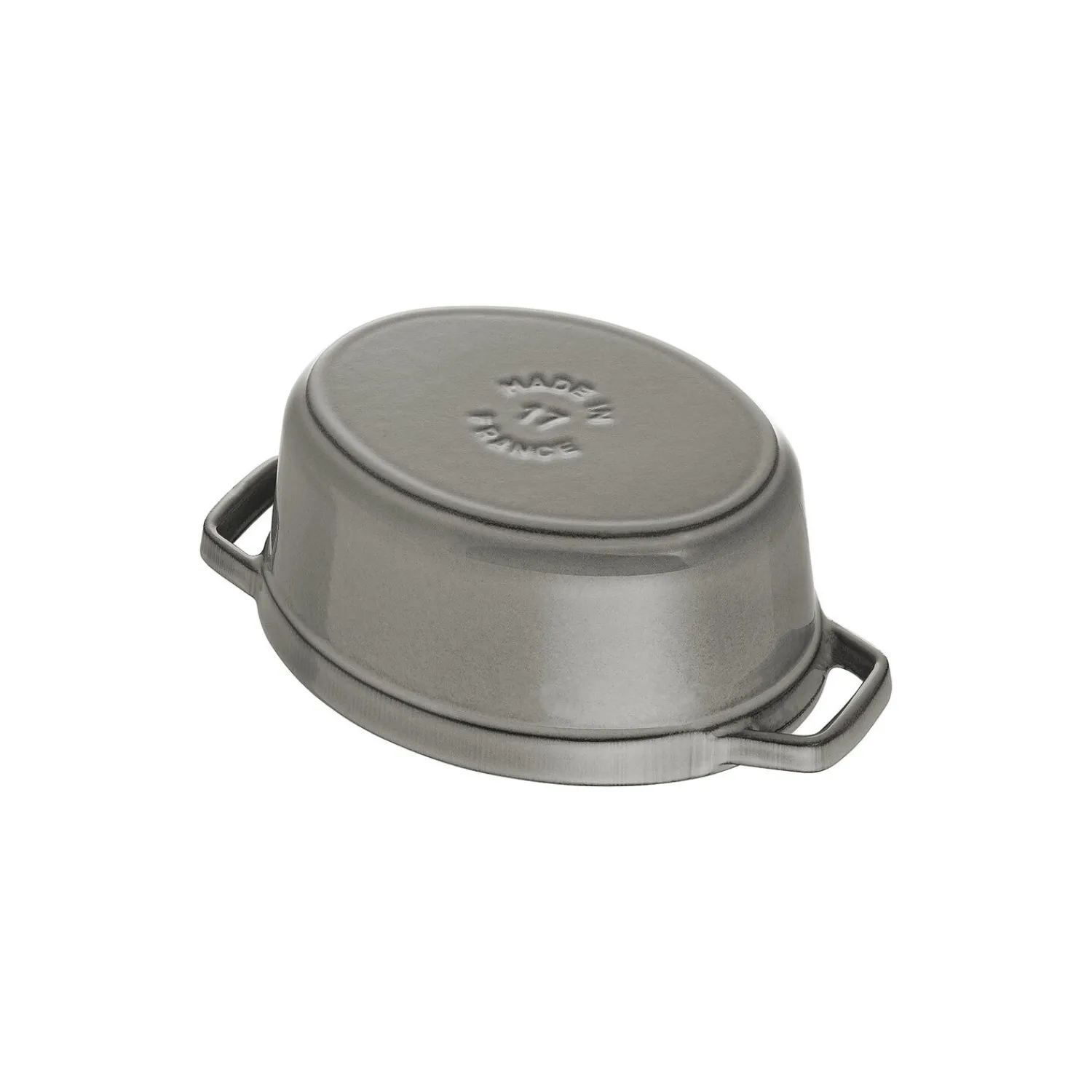 Staub Cocotte Schweinedeckel 17 cm, oval, , Gusseisen