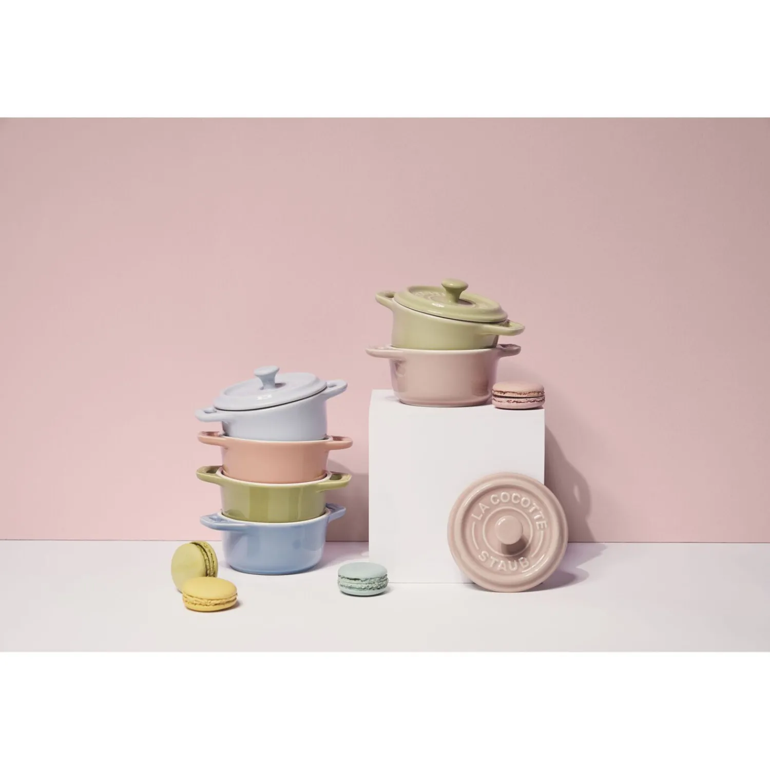 Staub Cocotte Set Macaron 6-tlg, rund, Keramik